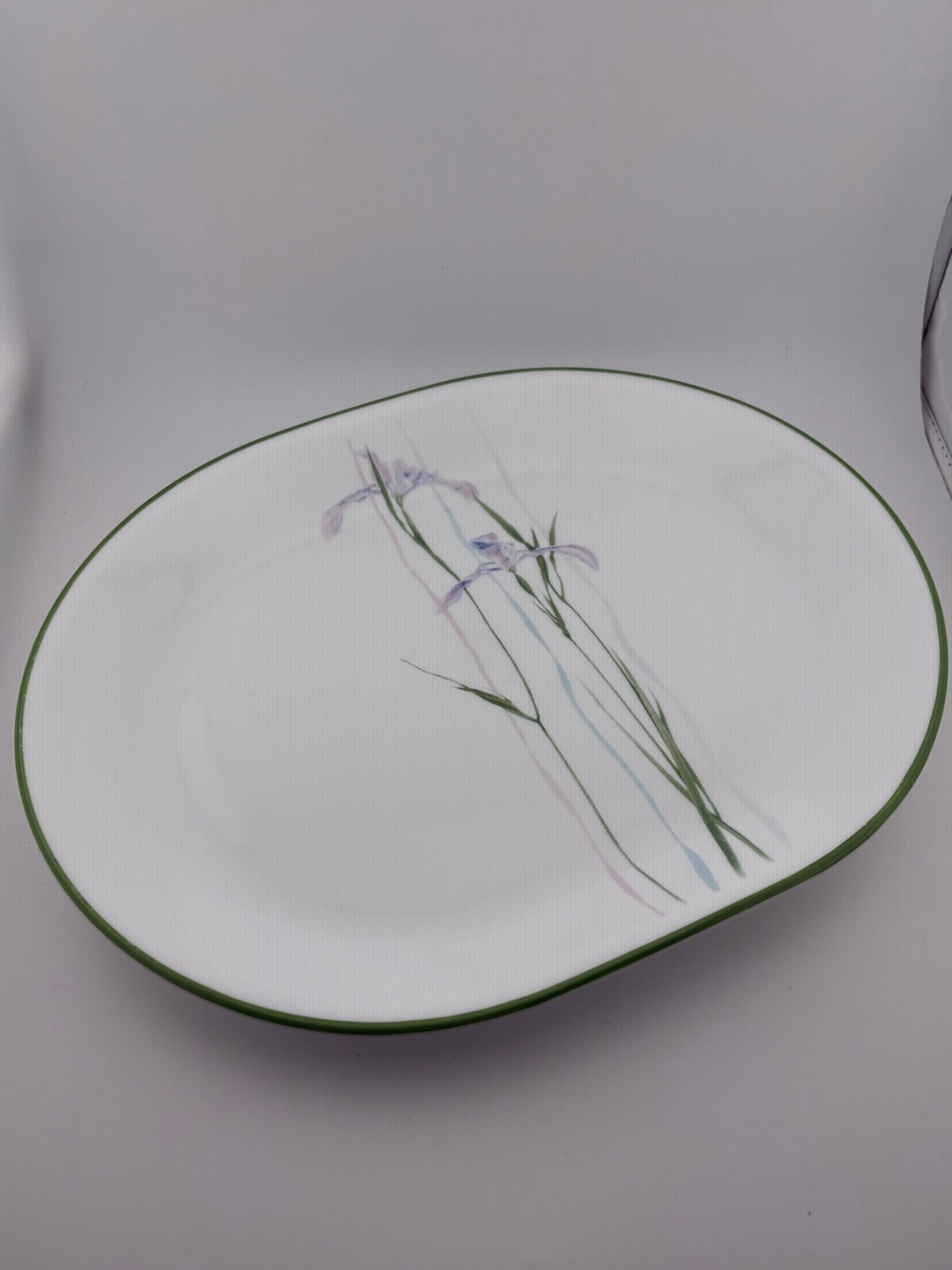 Vintage Corelle Shadow Iris Oval Platter
